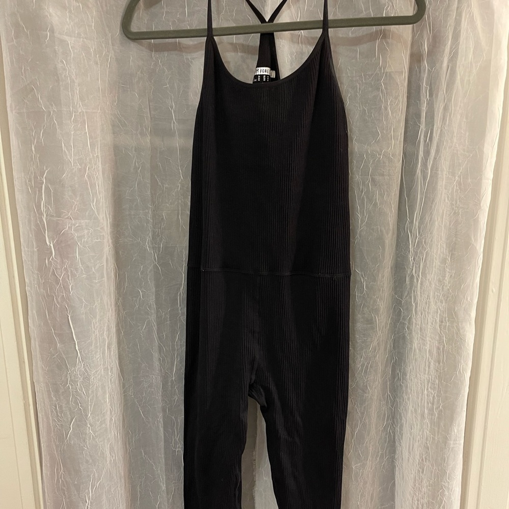 Forever 21 spaghetti strap black jumpsuit